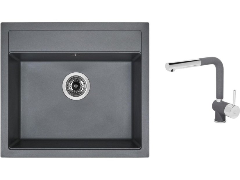Set Sinks SOLO 560 Titanium + baterie Sinks MIX 3 P Titanium