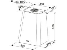 Komínová digestoř Franke FSMD 508 GY Světle šedá