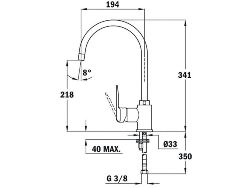 Kuchyňská baterie Teka IN 995 CR