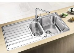Nerezový dřez Blanco DINAS 6 S nerez kartáčovaný s excentrem
