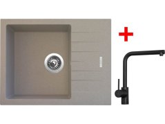 Sinks PERFECTO 650 Avena + ELKA Černá matná