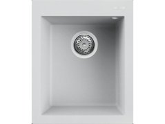 Granitový drez Elleci Quadra 100 Bianco G68