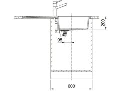 Tectonitový dřez Franke S2D 611-100 Bílá