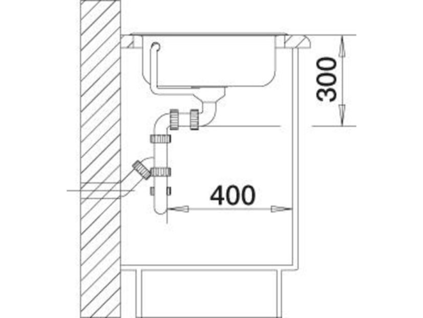 Nerezový dřez Blanco TIPO 45 Nerez přírodní lesk