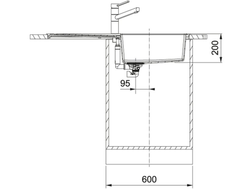 Tectonitový dřez Franke S2D 611-100 Bílá