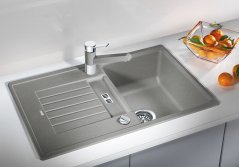 Granitový dřez Blanco ZIA 45 S šedá vulkán s excentrem