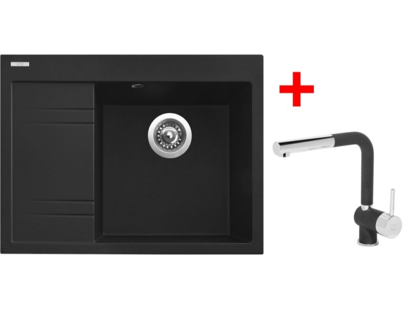 Sinks RIM 650 P Metalblack + Mix 3 P GR