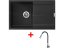 Sinks ULTIMA 790 Pureblack + ELASTA S nerez/černá