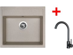 Set Sinks Solo 560 Avena + Arco černá matná