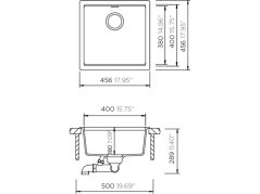 Granitový drez Schock Kiruna N-100-A Ivy