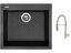 Set Sinks CUBE 560 Granblack + baterie Sinks MIX 35 PROF S chrom