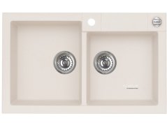 Granitový dvojdřez Alveus ROCK 90 bílá