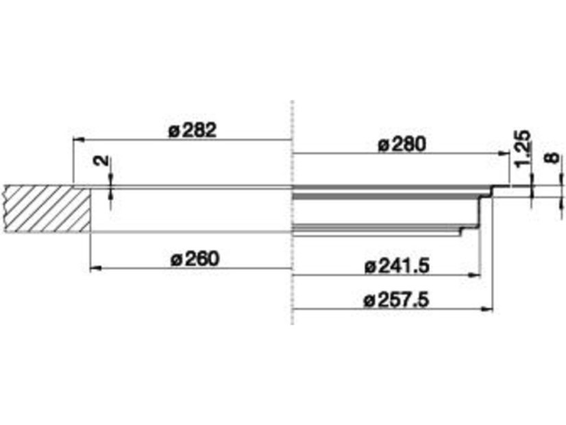 Odpadkový koš Blanco Solon nákres 2