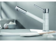 Drezová batéria Blanco KANO HD biela/chróm