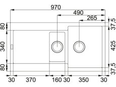 Granitový drez Franke MRG 651 Matná čierna