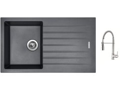 Set Sinks PERFECTO 860 Titanium + baterie Sinks MIX 35 PROF S chrom Set Sinks PERFECTO 860 Titanium + baterie Sinks MIX 35 PROF S chrom