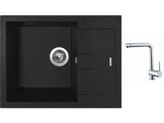 Set Sinks AMANDA 650 Granblack + batéria Sinks MIX 3 chróm