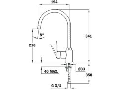 Kuchyňská baterie Teka IN 995 CR