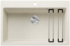 Granitový drez Blanco ETAGON 8 Biela soft, bez excentru