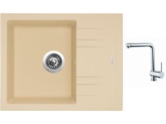Set Sinks LINEA 600 N Sahara + baterie Sinks MIX 3 chrom Set Sinks LINEA 600 N Sahara + baterie Sinks MIX 3 chrom