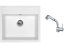 Set Sinks SOLO 560 Milk + batéria Sinks MIX 3 S Chróm