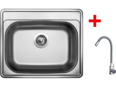 Sinks COMFORT 600 + ELASTA nerez/šedá