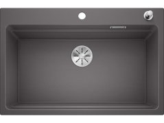 Granitový drez Blanco Etagon 8 sivá skala, s excentrom