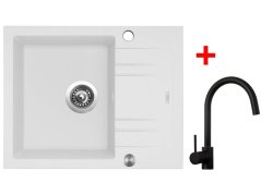 Sinks LINEA 600 XC Milk + Vitalia černá matná Sinks LINEA 600 XC Milk + Vitalia černá matná