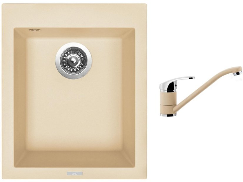 Set Sinks CUBE 410 Sahara + baterie Sinks PRONTO Sahara