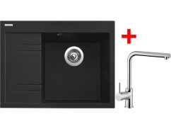 Set Sinks RIM 650 P Metalblack + Elka