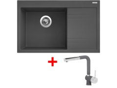 Set Sinks RIM 780 L Titanium + Mix 3 P GR