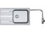 Set Franke SRX 611-86 LB Nerez + baterie Franke FN 0143 Chrom