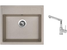 Set Sinks SOLO 560 Avena + batéria Sinks MIX 350 P chróm