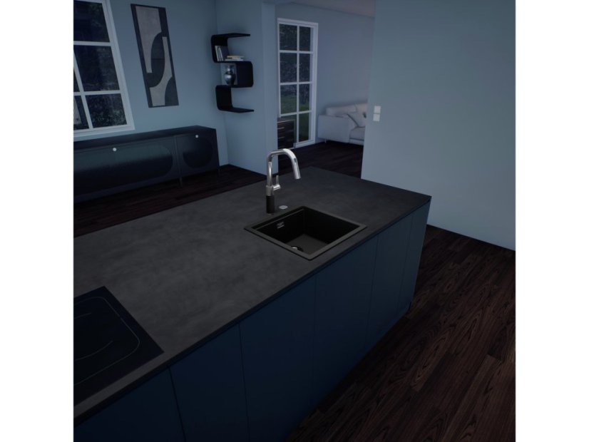 Granitový dřez Schock Kiruna N-100-A Night