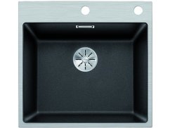 Granitový drez Blanco SUBLINE 500 IF/A SteelFrame Čierna s tiahlom