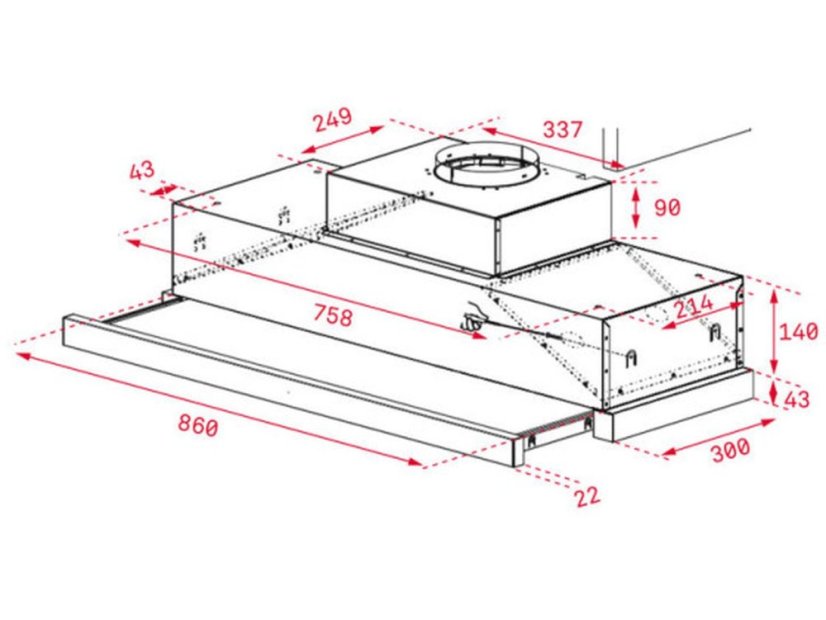Výsuvný digestor Teka CNL 9610 X