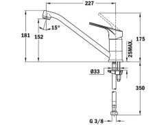 Kuchynská batéria Teka MTP 913 CR Chróm