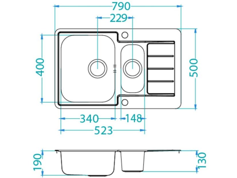 Nerezový drez Alveus Line 70 Maxim