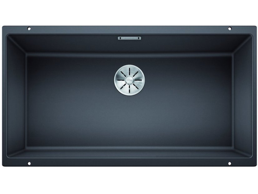Granitový drez Blanco SUBLINE 800 U InFino sivá skala bez tiahla