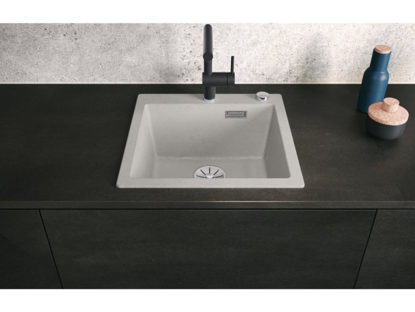 Granitový drez Blanco PLEON 5 InFino tartufo s excentrom