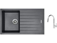 Set Sinks PERFECTO 860 Titanium + baterie Sinks MIX 35 P chrom