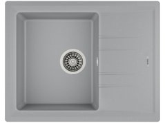 Granitový dřez Teka STONE 45 S-TG 1B 1D Hliníkově šedá