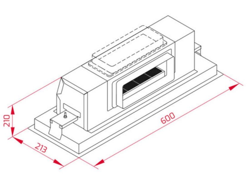 Stropný odsávač pár Teka DHT 97670 ROS WH