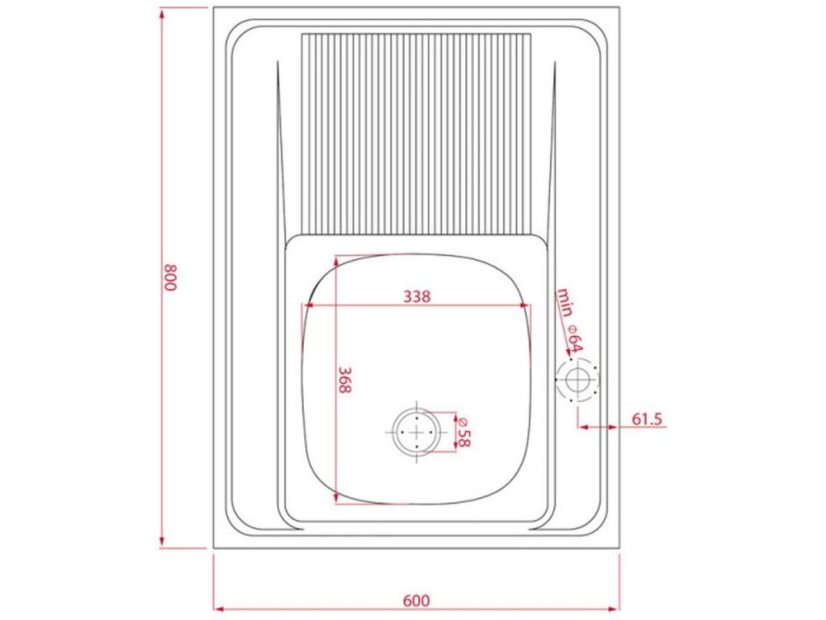 Nerezový dřez Teka L800.600 1B 1D X