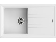 Granitový dřez Teka STONE 50 B-TG 1B 1D Bílá