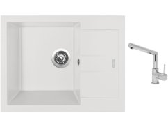 Set Sinks AMANDA 650 Milk + batéria Sinks MIX 350 P chróm