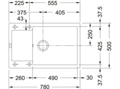 Granitový dřez Franke MRG 611-78 BB Šedá břidlice