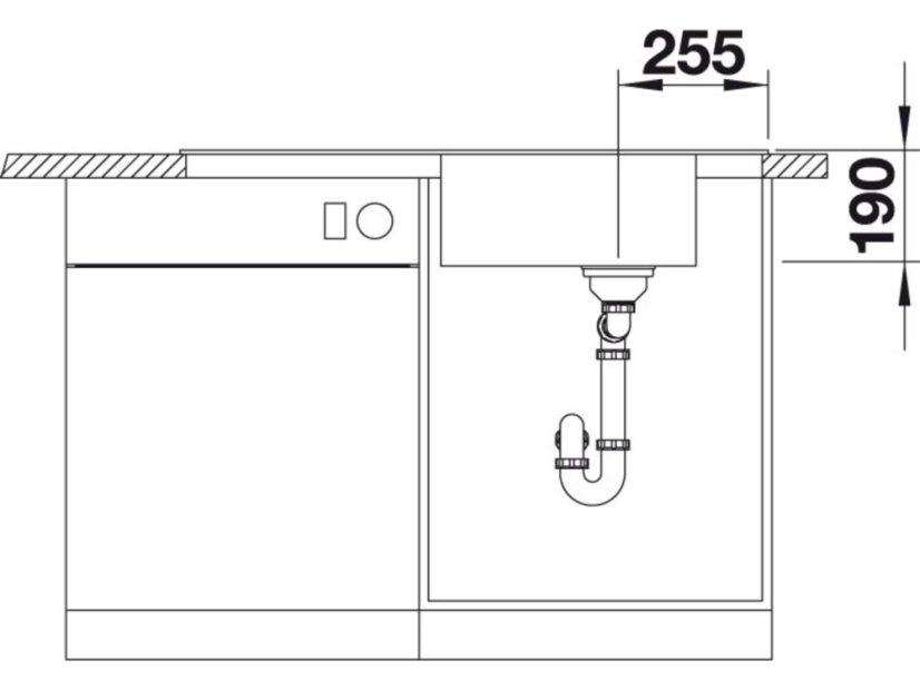 Granitový drez Blanco Mevit XL 6 S čierná