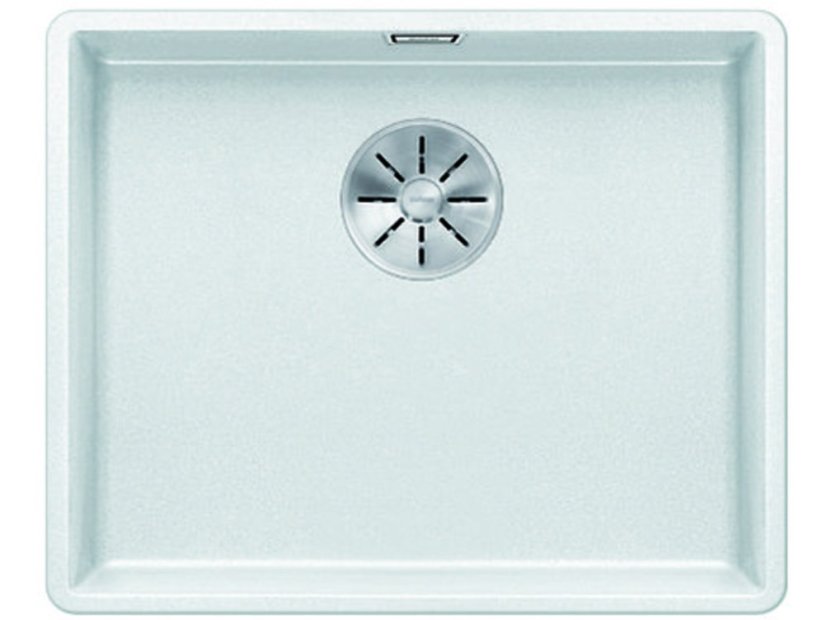 Granitový dřez Blanco SUBLINE 500 F InFino bílá bez táhla