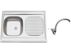 Set Sinks CLP-A 800 M matný + batéria Sinks batéria EVERA chróm